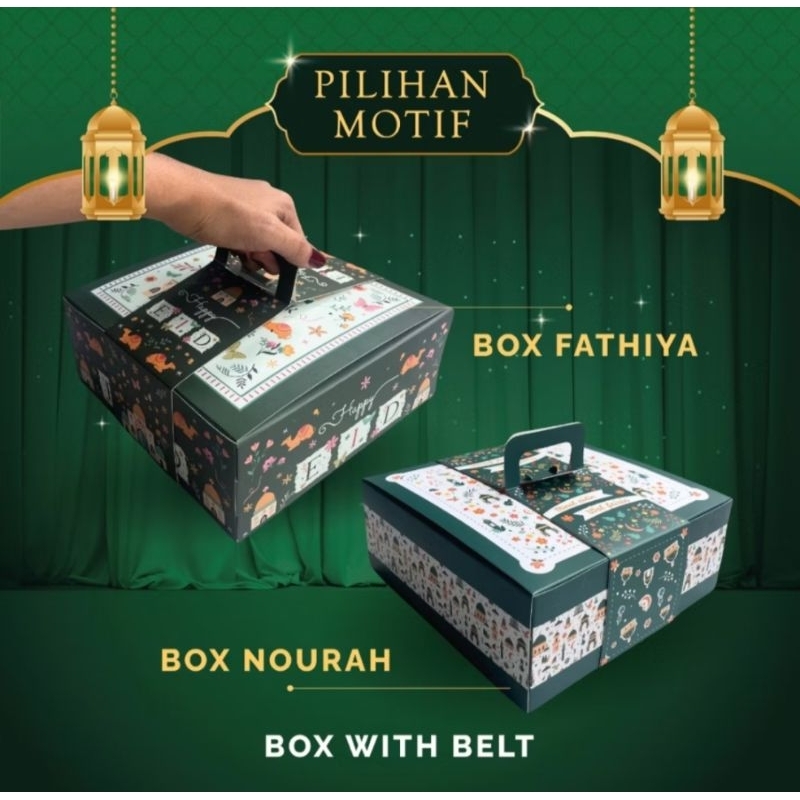

(5 PCS) BOX KUE/ DUS KUE/ KOTAK KUE LEBARAN IDUL FITRI 20 x 20 x 8 cm