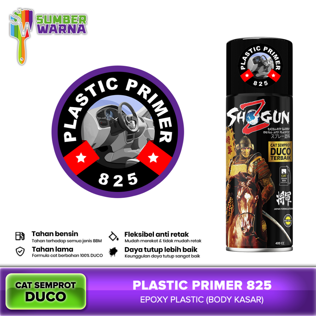 Pilox Pylox Pilok Shogun Z Paint Duco Plastik Plastic Primer 825 - Cat Semprot