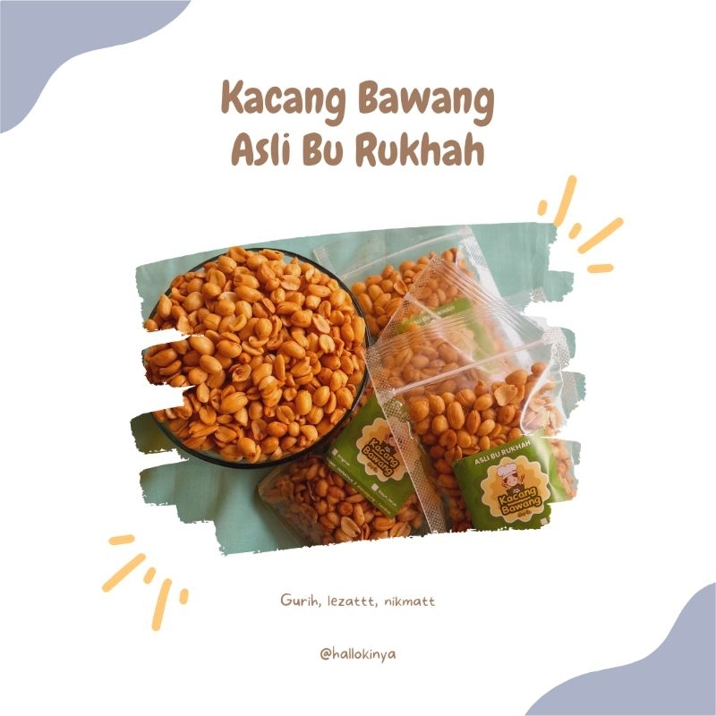 

Kacang Bawang Asli Bu Rukhah (Home Made) Original 100g