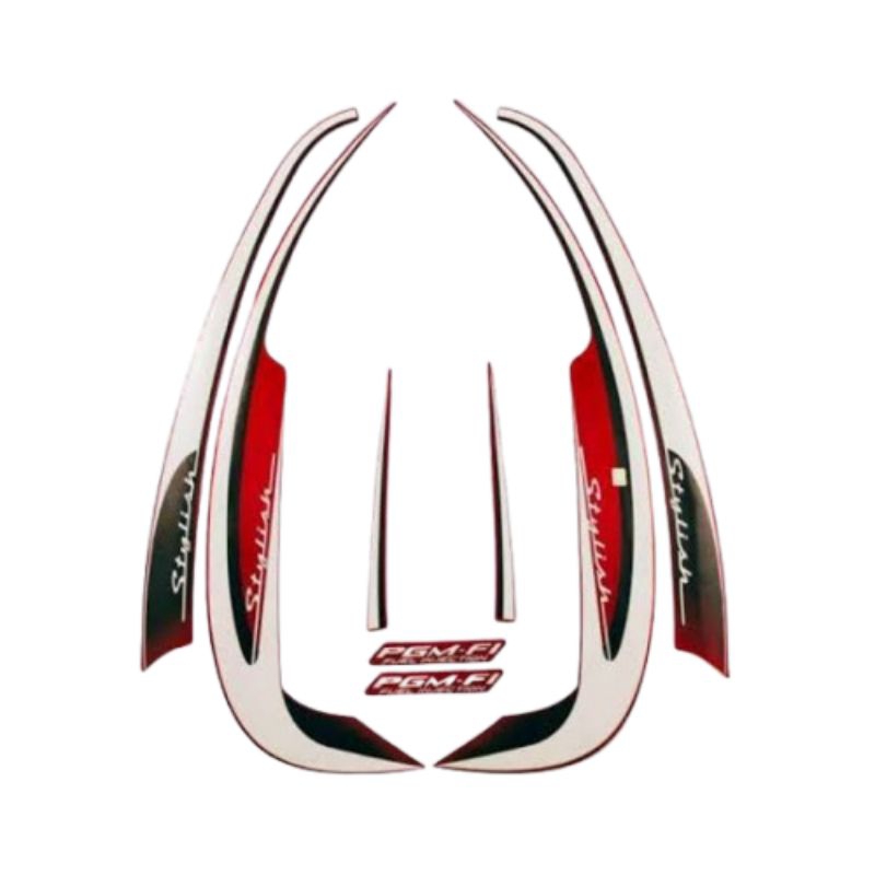 Striping scoopy stylish 2013 merah