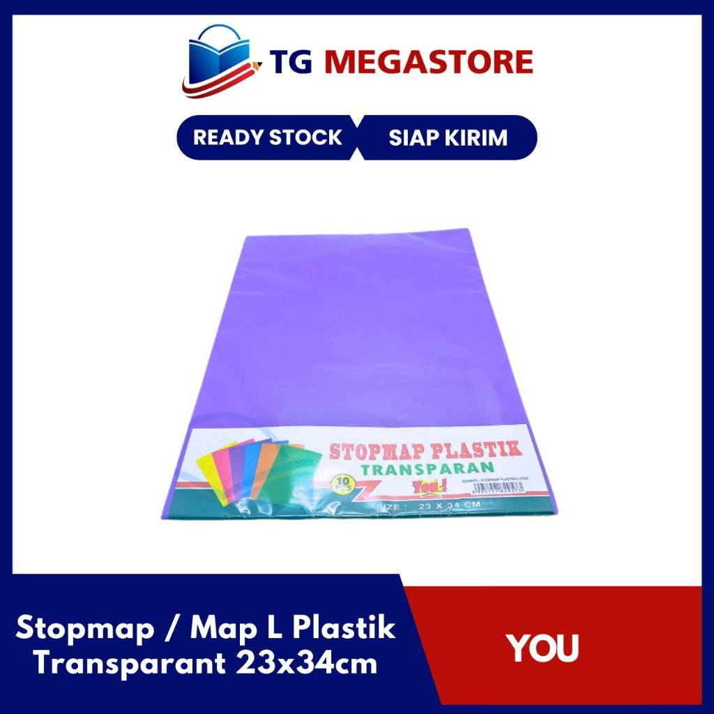 

Stopmap / Map L Plastik YOU Transparant 23x34cm