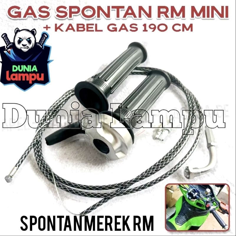 GAS SPONTAN RM MINI THAILAND HANDLE GAS MOTOR SELONGSONG GAS KONTAN SLONSONG + TALI KABEL GAS SERAT 