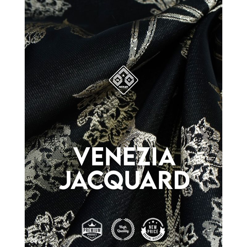 VENEZIA ROMA JACQUARD KAIN JAGUARD TEBAL PREMIUM EMBOSS