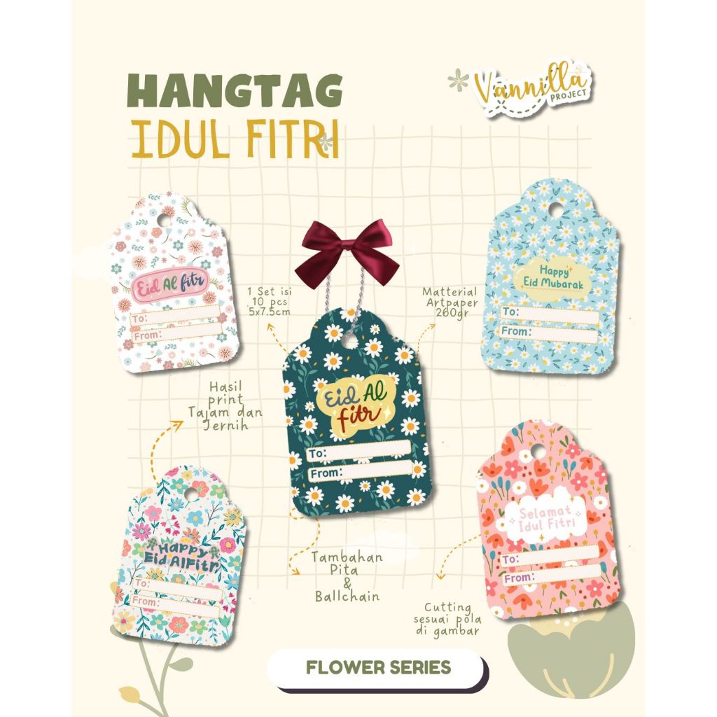 

10pcs Hang tag Idul Fitri Lebaran hari raya eid mubarak hangtag idul fitri