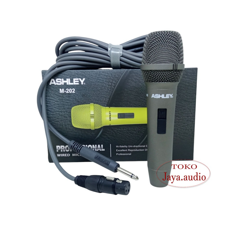 Microphone ASHLEY M 202 Original Mik Kabel Mic Vokal