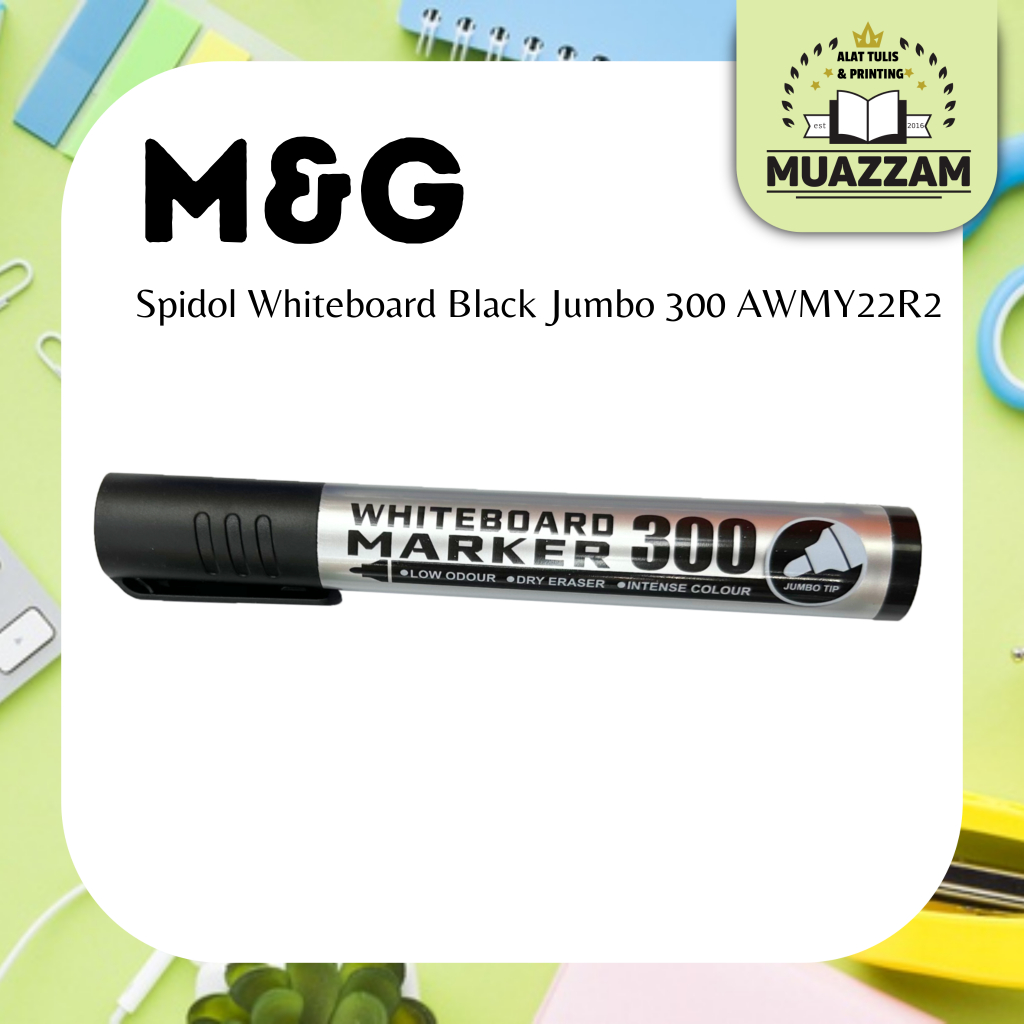 

M&G Spidol Whiteboard Black Jumbo 300 AWMY22R2