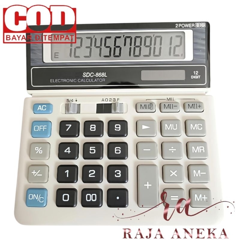 

Calculator Kalkulator Murah tipe SDC 868L 868 L Warna Menarik 12 Digit CT