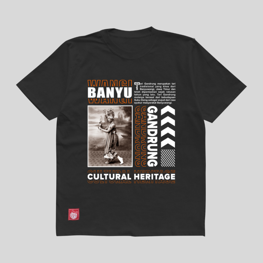 [RU GANDRUNG CULTURAL HERITAGE T-SHIRT ASLI BANYUWANGI | REPUBLIK USING | KAOS OLEH-OLEH KHAS KOTA B