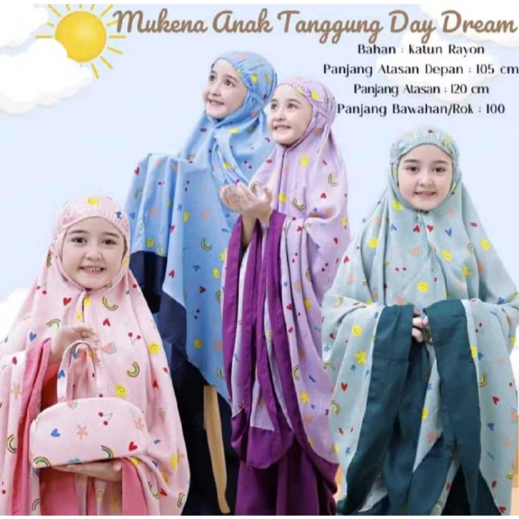 Mukena Anak Tanggung Motif Daydream/Mukenah Anak Lucu umur 8-13 TAHUN