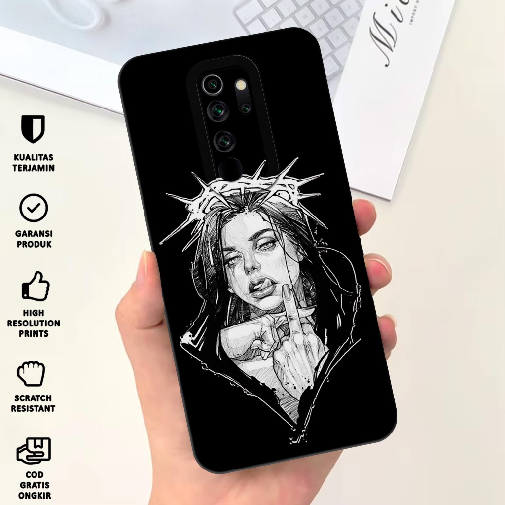 Case Xiaomi Redmi Note 8 PRO - Softcase Xiaomi Redmi Note 8 Pro Motif Black - Casing Hp Xiaomi Redmi