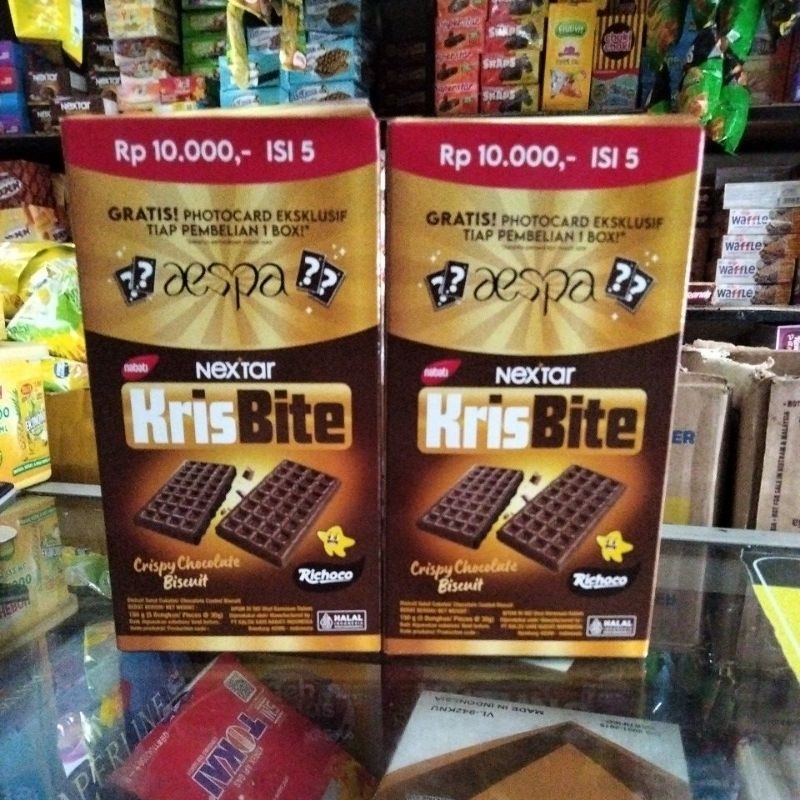 

KRISBITE CRISPY CHOCOLATE BISWIT 150GR( ISI 5PCS)