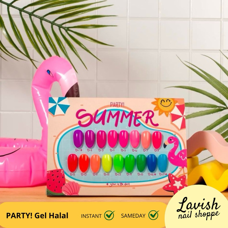 SUMMER PARTY SET KUTEK GEL HALAL KOREA - PARTY GEL KUTEK PREMIUM