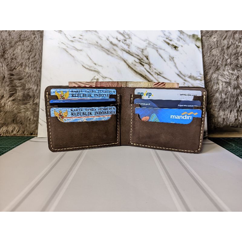 Dompet kulit pria crazy Horse