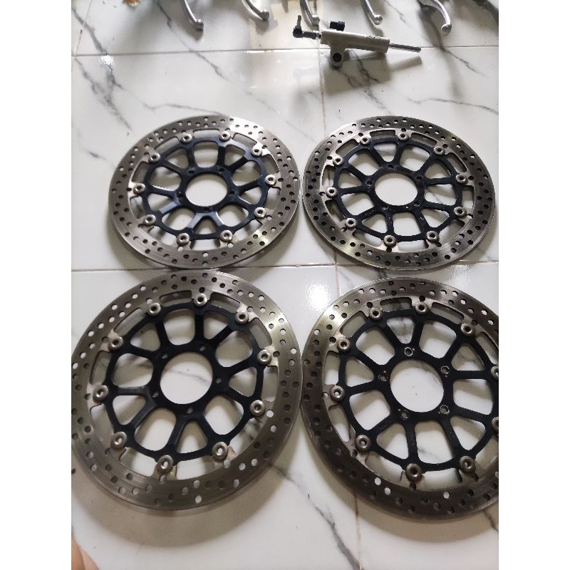 disc brembo Ducati Evo hitam 320mm