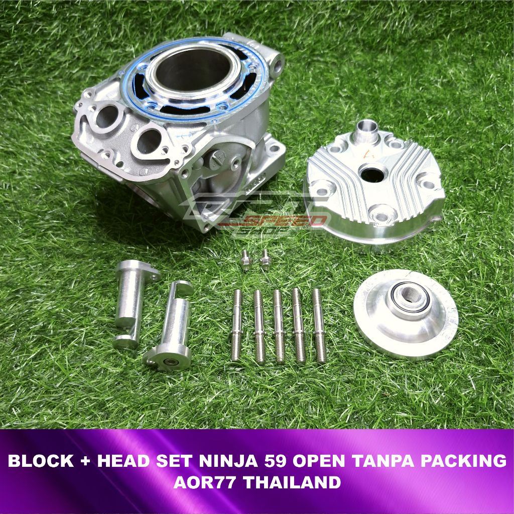 RRT BLOCK SETT STD & PORTING PACKING & NON PACKING KAWASAKI NINJA 59 OPEN AOR 77 RACING THAILAND