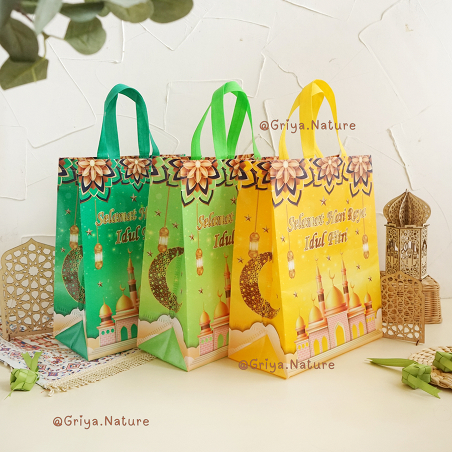 

[COD] GRIYA NATURE | Tas Lebaran Idul Fitri Laminasi Tinggi Murah (LTM) JUMBO 40x30x15cm BESAR Muat Beras Sembako Tas Parcel Bingkisan Parsel Hajatan Tas Hampers Souvenir Sovenir Box Tote Goody Goodie Bag Plastik Hari Raya Goodiebag Totebag Lusinan Satuan