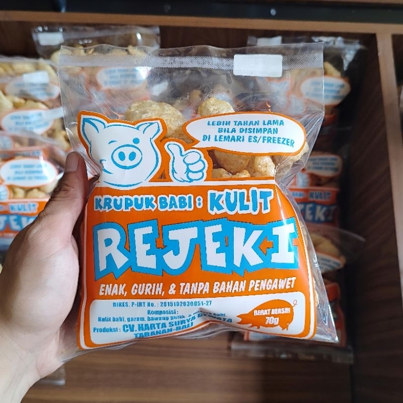 

Kerupuk Kulit Babi Rejeki 70 Gram