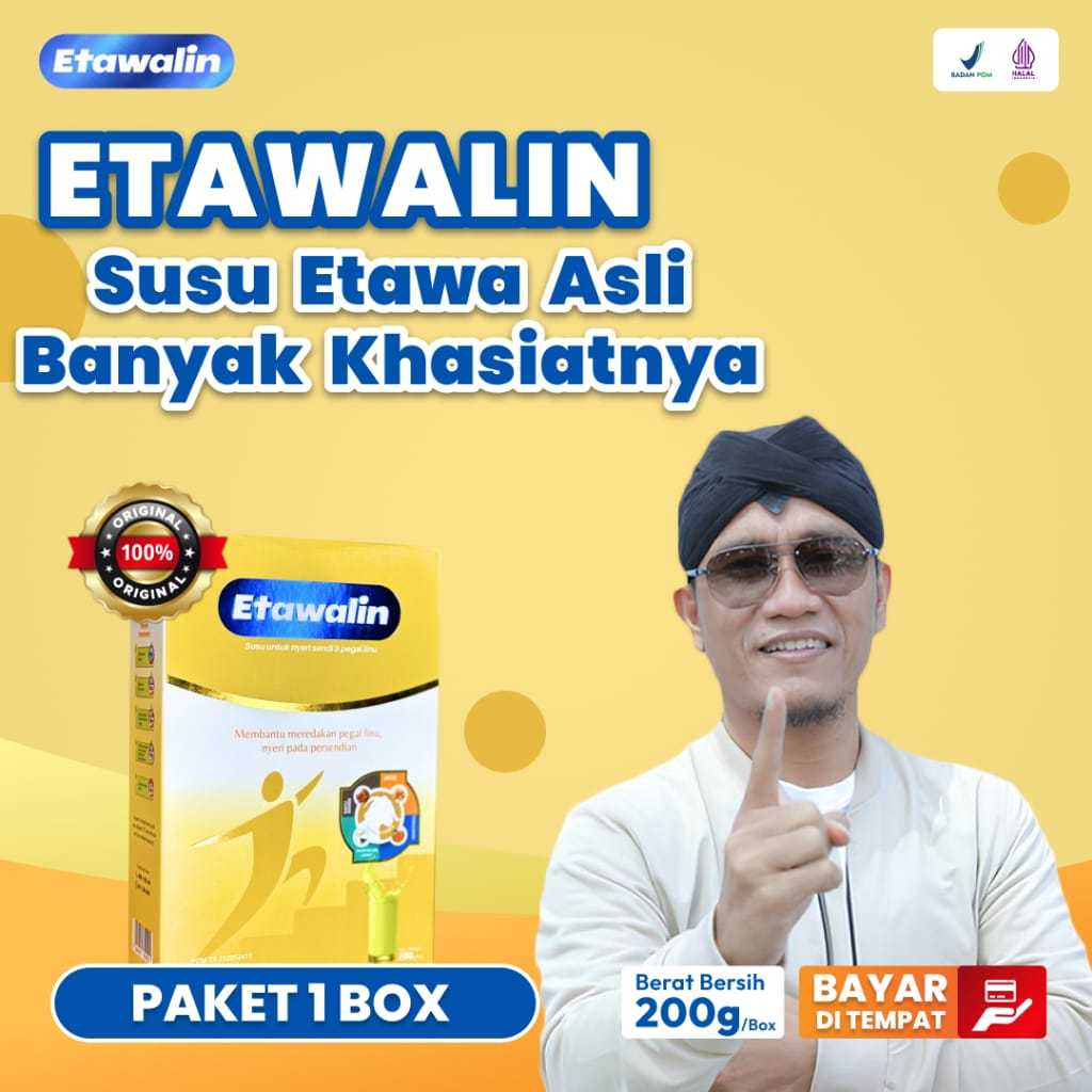 

Etawalin SUSU Anti Tulang Keropos Kesehatan Sendi Asam Urat Rematik Kebas KeseHAtan Cegah Kolesterol