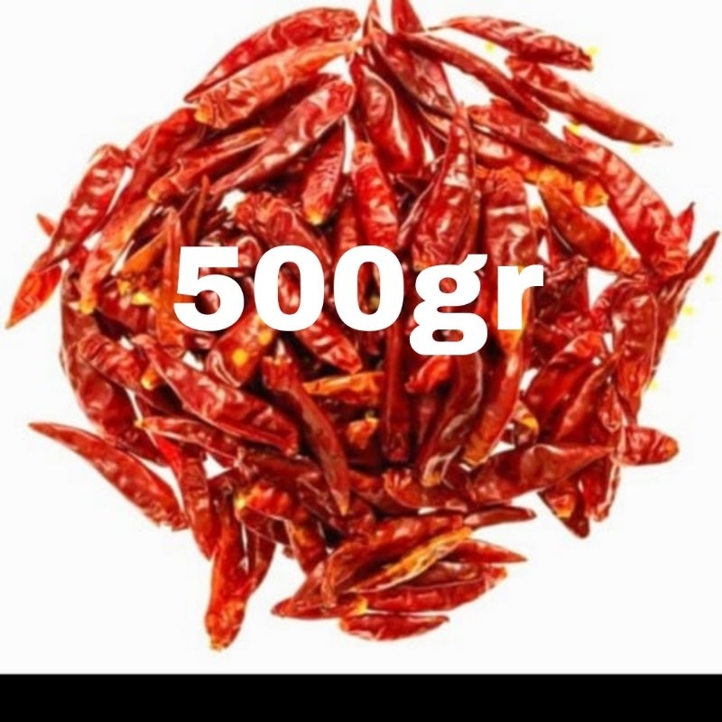 

CABAI RAWIT TEJA BERAT 500GR (GRAD' A SUPER PREMIUM) KERING TANPA TANGKAI BERAT (BERKUALITAS)