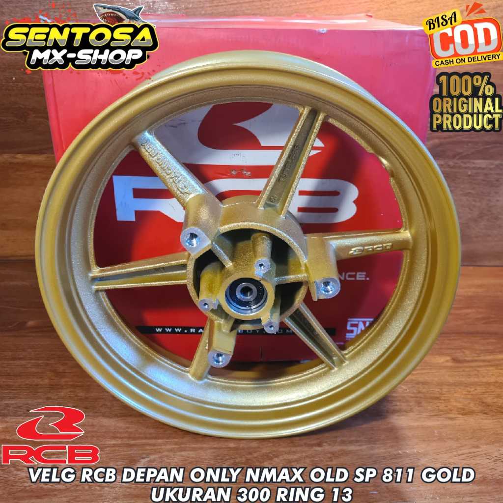 [ RCB ORIGINAL ] VELG RCB DEPAN ONLY YAMAHA NMAX OLD/LAMA SP 811 GOLD UKURAN 300 RING 13 ORIGINAL