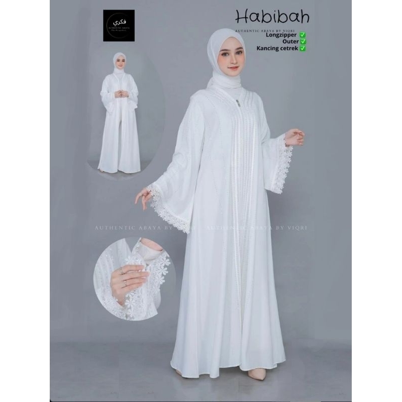Baju muslimah Gamis Abaya Habibah by ViQRi
