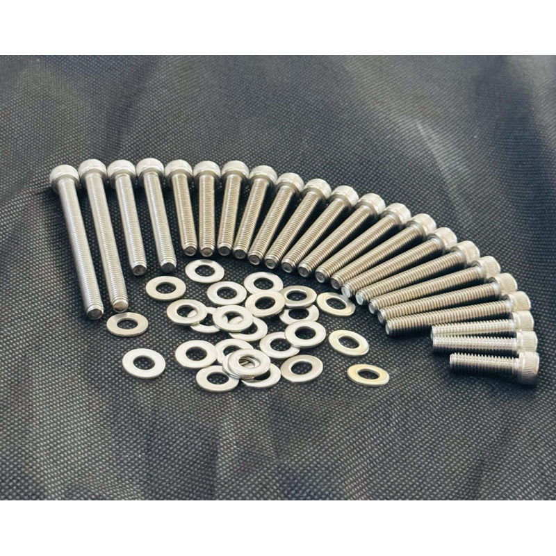 baut blok mesin L set stainless supra/grand