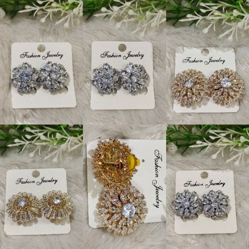 Anting hijab mata berlian