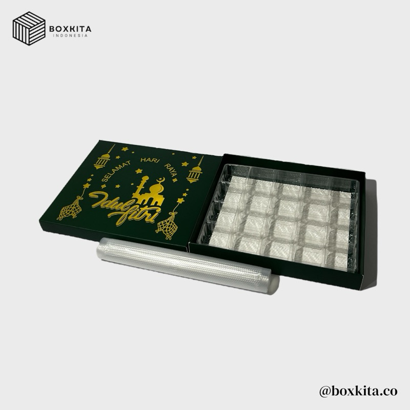 

Box Kue Nastar Idul Fitri / Lebaran Full Polymas - 22,5cm x 19,5cm x 3,2cm