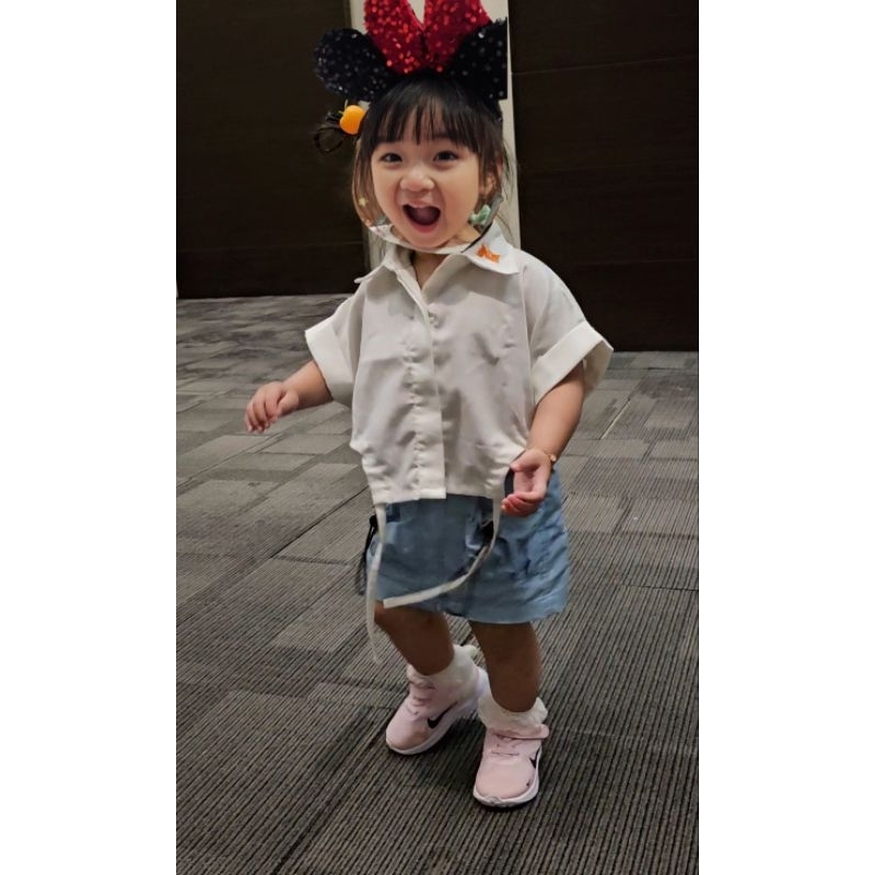 (preloved) Kids Sneakers Nike Pink - sepatu anak perempuan 2 tahun