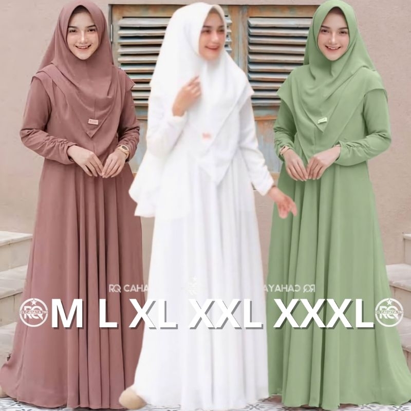 GAMIS PLES JILBAB MAYRA PAKAIAN MUSLIM WANITA MEWAH BAJU PESTA KONDANGAN MASAKINI SERAGAM LEBARAN