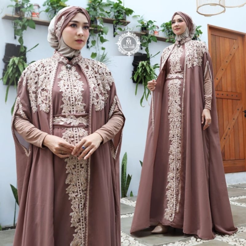 NEW ARRIVAL ✓✓KAFTAN AYU DEWI (FREE INER IKAT PINGGANG DAN TURBAN) EDISI TERBARU KAFTAN LEBARAN