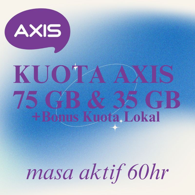 Kuota Axis 90 GB & 50 GB Masa Aktif 60hr
