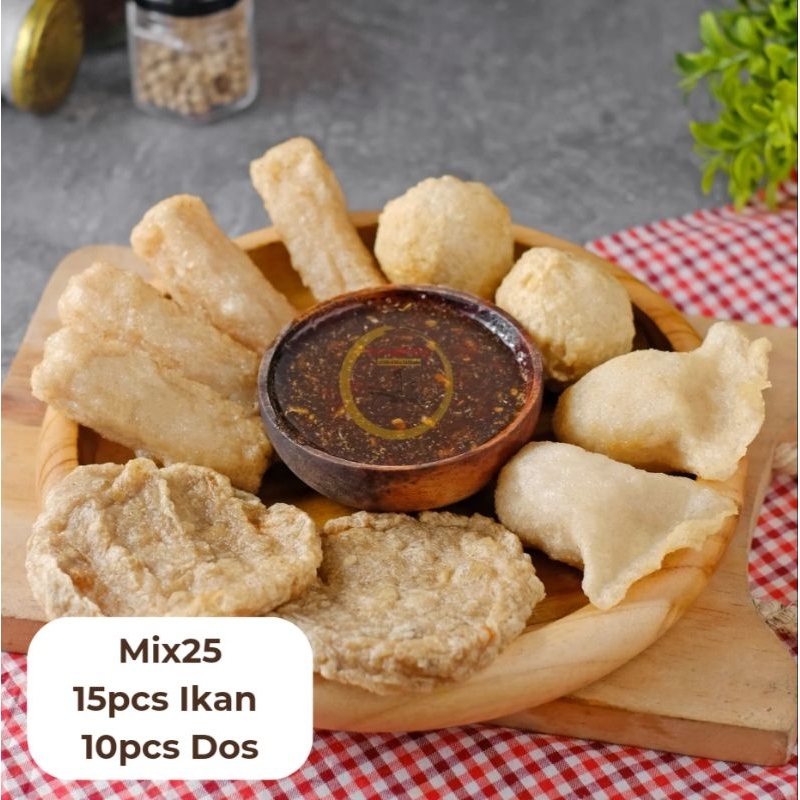 

Pempek Palembang Asli Paket Pempek Campur Lenjer, Telor, Adaan