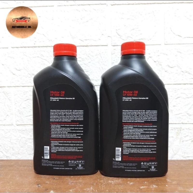 Mini_Miki_ Oli Mesin Mitsubishi 10W-40 1L-Untuk Mobil Pajero Sport/ L300-Original Mitsubishi