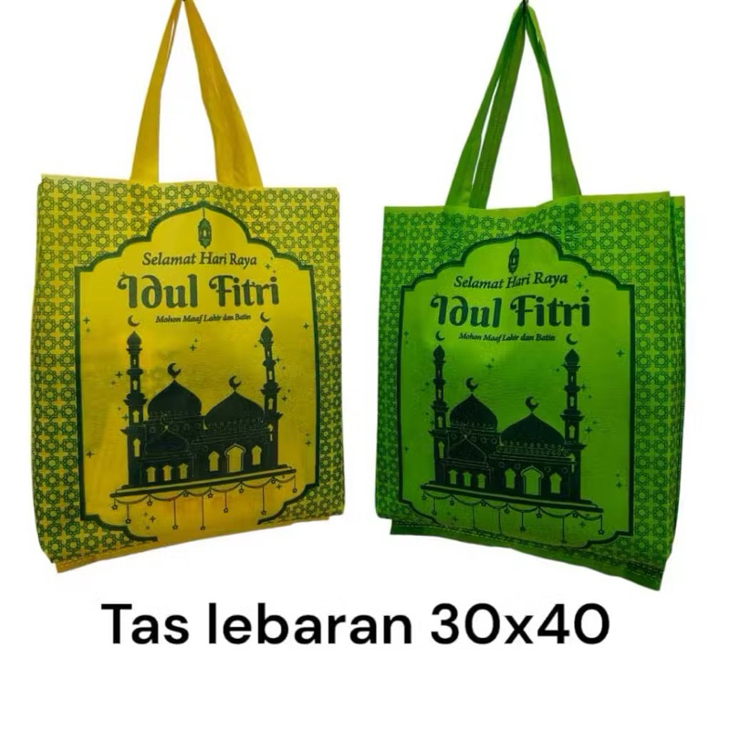 

Goodie bag Tas Kain Spunbond Idul Fitri Lebaran,Kantong Hampers Bingkisan hantaran THR Hari Raya Idul Fitri,Tas Spunbond Lebaran