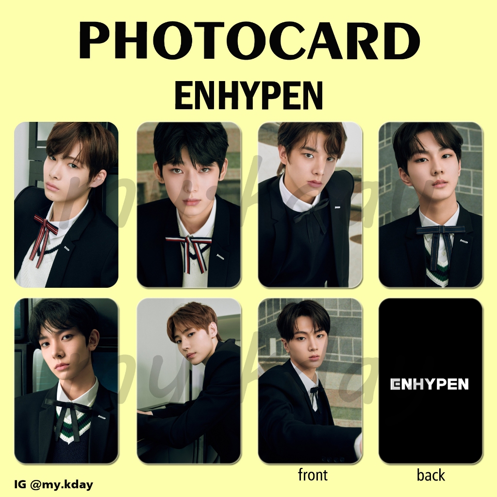 PC-0156, Unofficial Photocard ENHYPEN Profile Picture 2 sisi