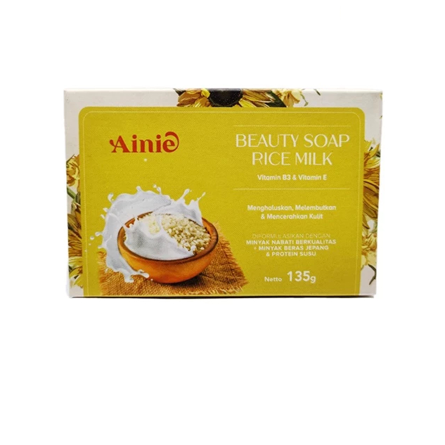 Ainie Beauty Soap Rice Milk 70 Gram | 135 Gram
