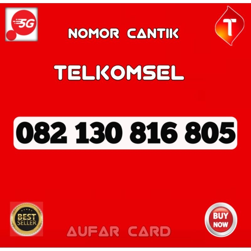 Nomor Cantik Telkomsel Simpati  816 805 BIG BOS 816 8055 BIG BOSS 4G LTE 816805 8168055