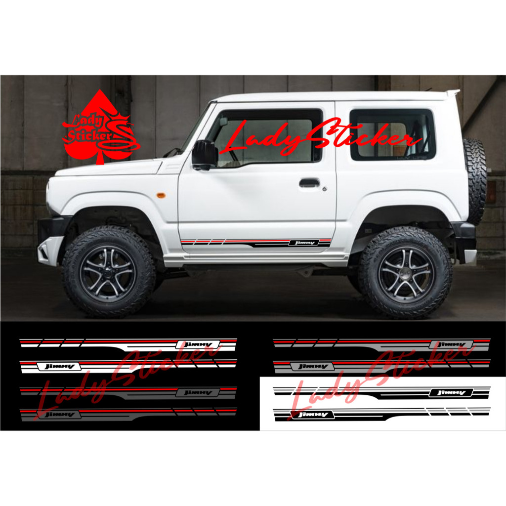Sticker stiker mobil jimny cutting sticker mobil suzuki jimny