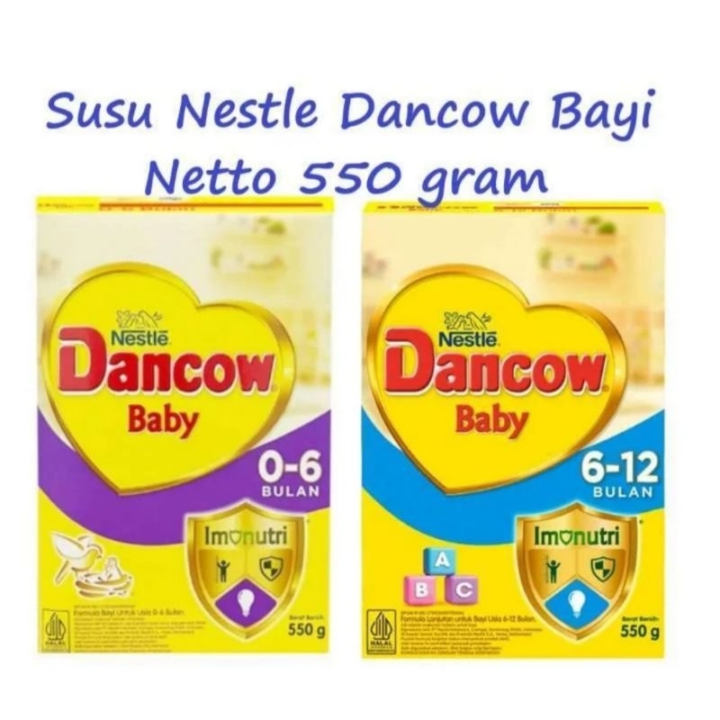 

NESTLE DANCOW SUSU FORMULA 0-6 & 6-12 BULAN 550g