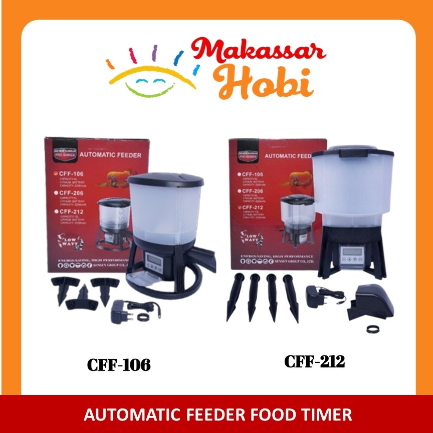 Automatic Fish Feeder Kolam Koi Alat Pemberi Makan Pakan Ikan Otomatis