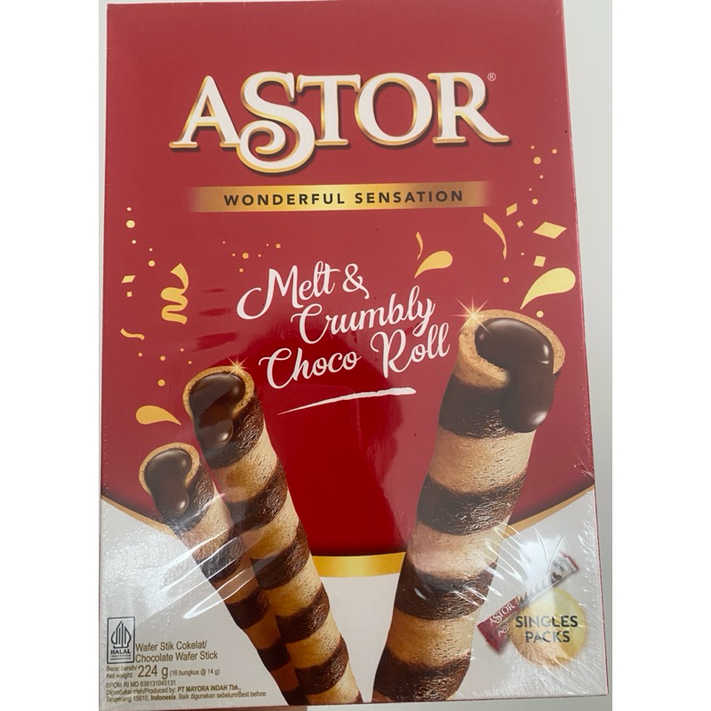 

Astor Wonderful Sensation Rasa Coklat Lumer 224g Isi 16bungkus