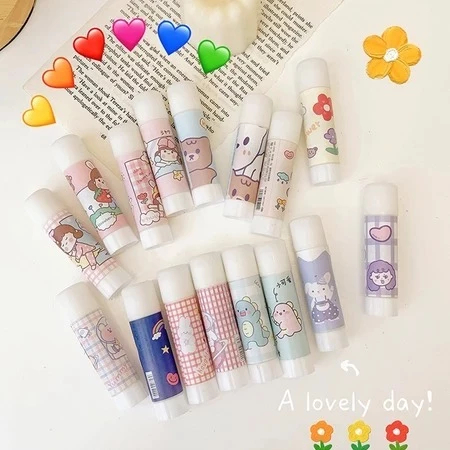 

Lem Stick/ Lem Kertas Putar / Glue Karakter Lucu Journaling