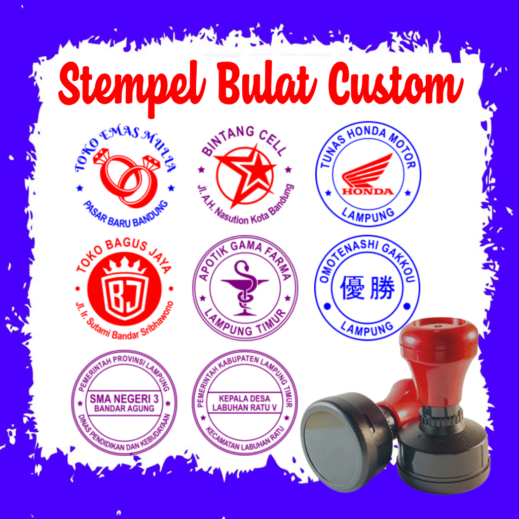 

Stempel Bulat, Stempel Custom, Stempel Otomatis