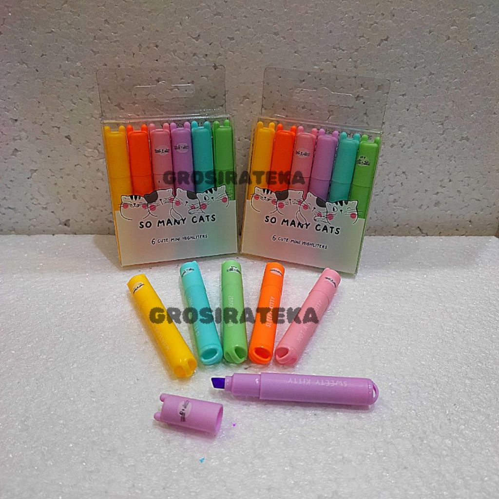 

HIGHLIGHTER, STABILLO HIGHLIGHTER MINI PASTEL AHM22575 6 WARNA M&G