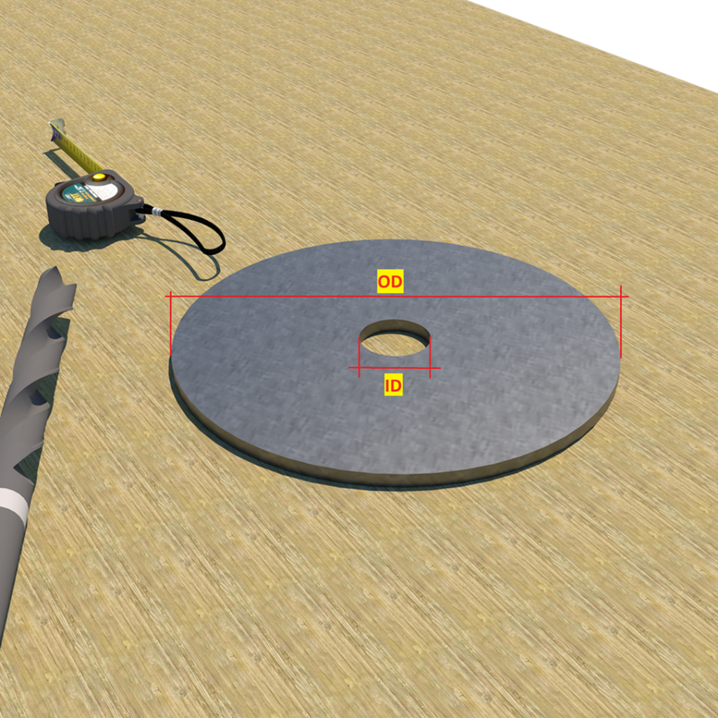 Besi Plat bulat 1m Od. 50mm Id. 12mm