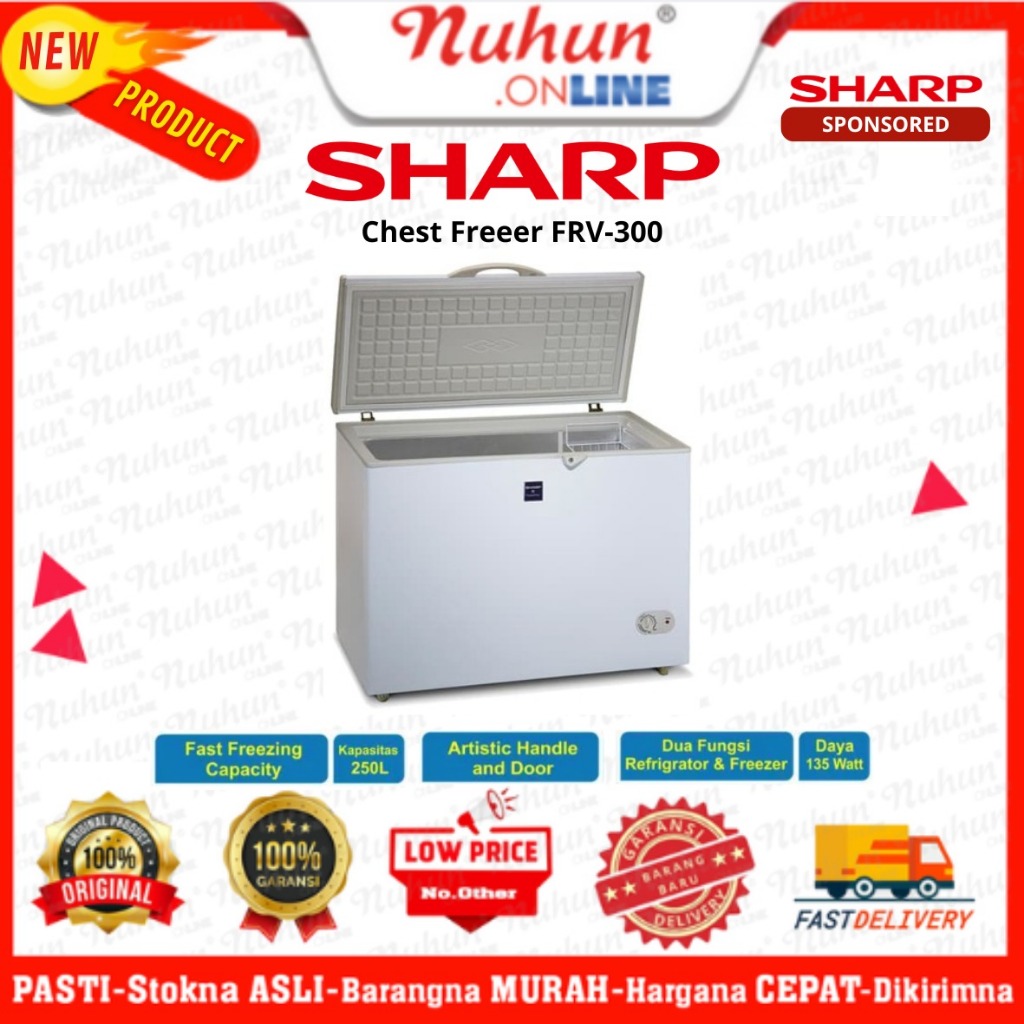 Sharp Chest Freezer FRV-300 250 Liter