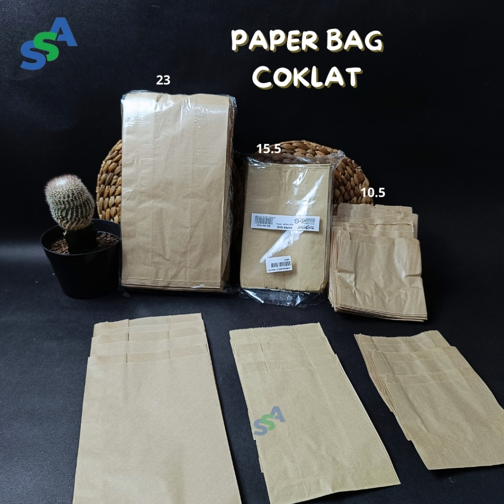 PAPER BAG COKLAT / PAPER BAG POLOS / PAPER BAG