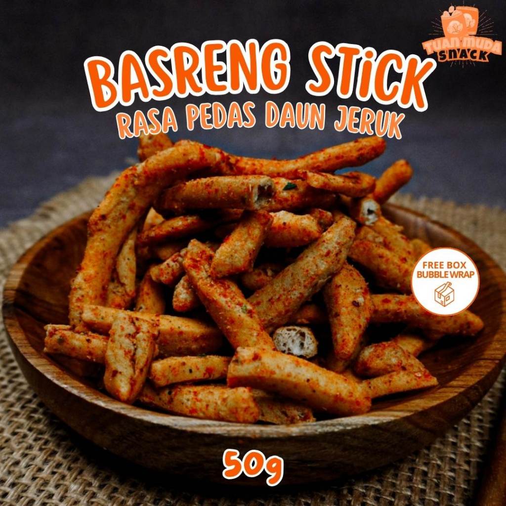 

Stik Basreng Pedas Daun Jeruk 50gr Snack Cemilan Bakso