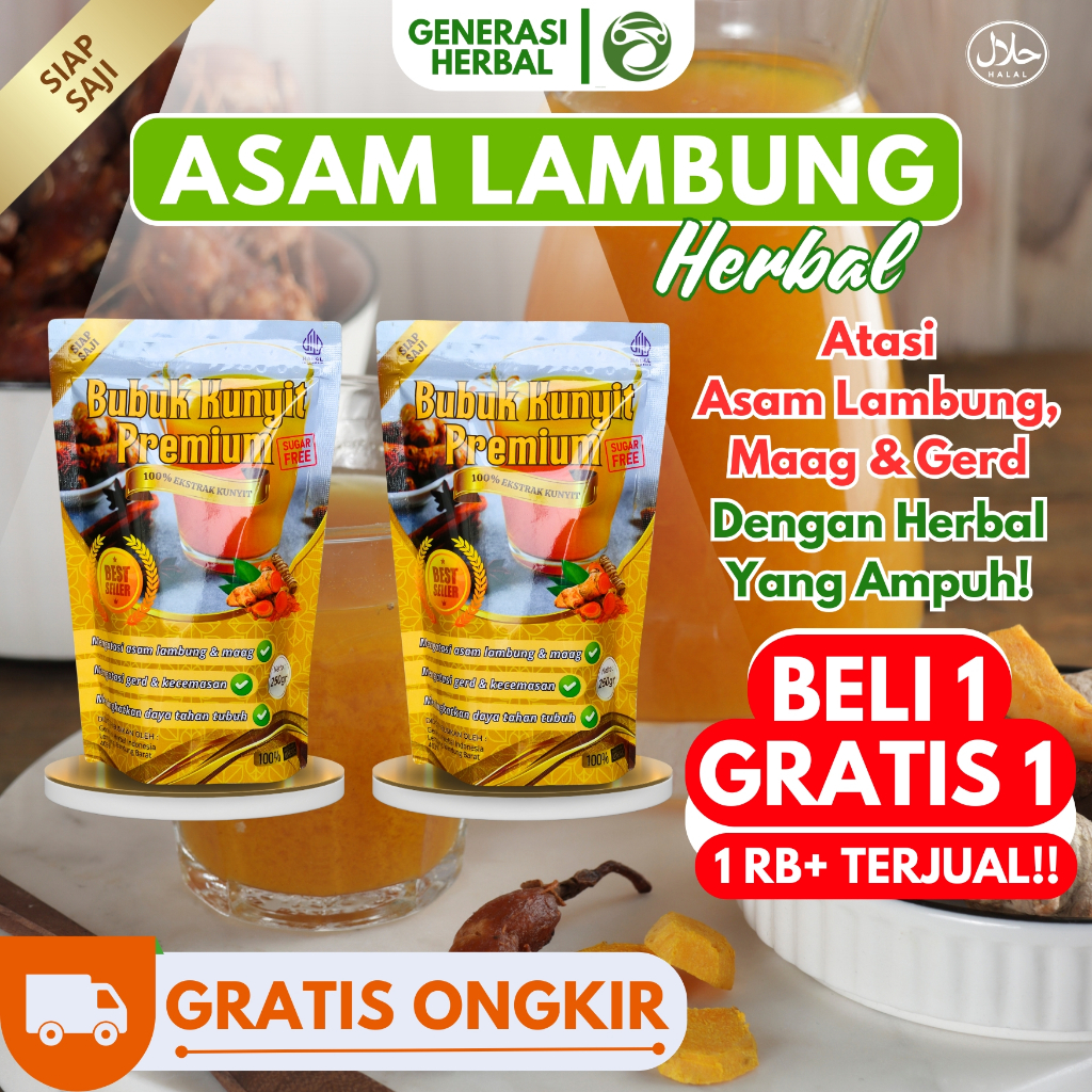 

Herbal Asam Lambung Herbal Maag Kronis & Gerd Akut Jamu Asam Lambung Ampuh 100% Original 250 Gram